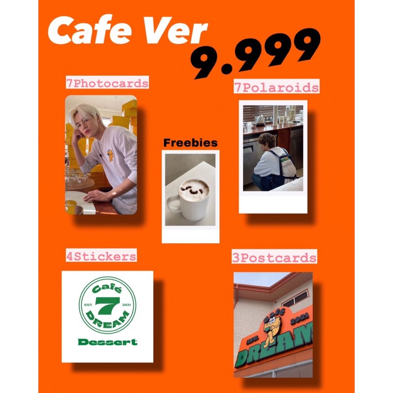 Paket Cafe 7dream nct dream murah polaroid photocard postcard stiker fankit