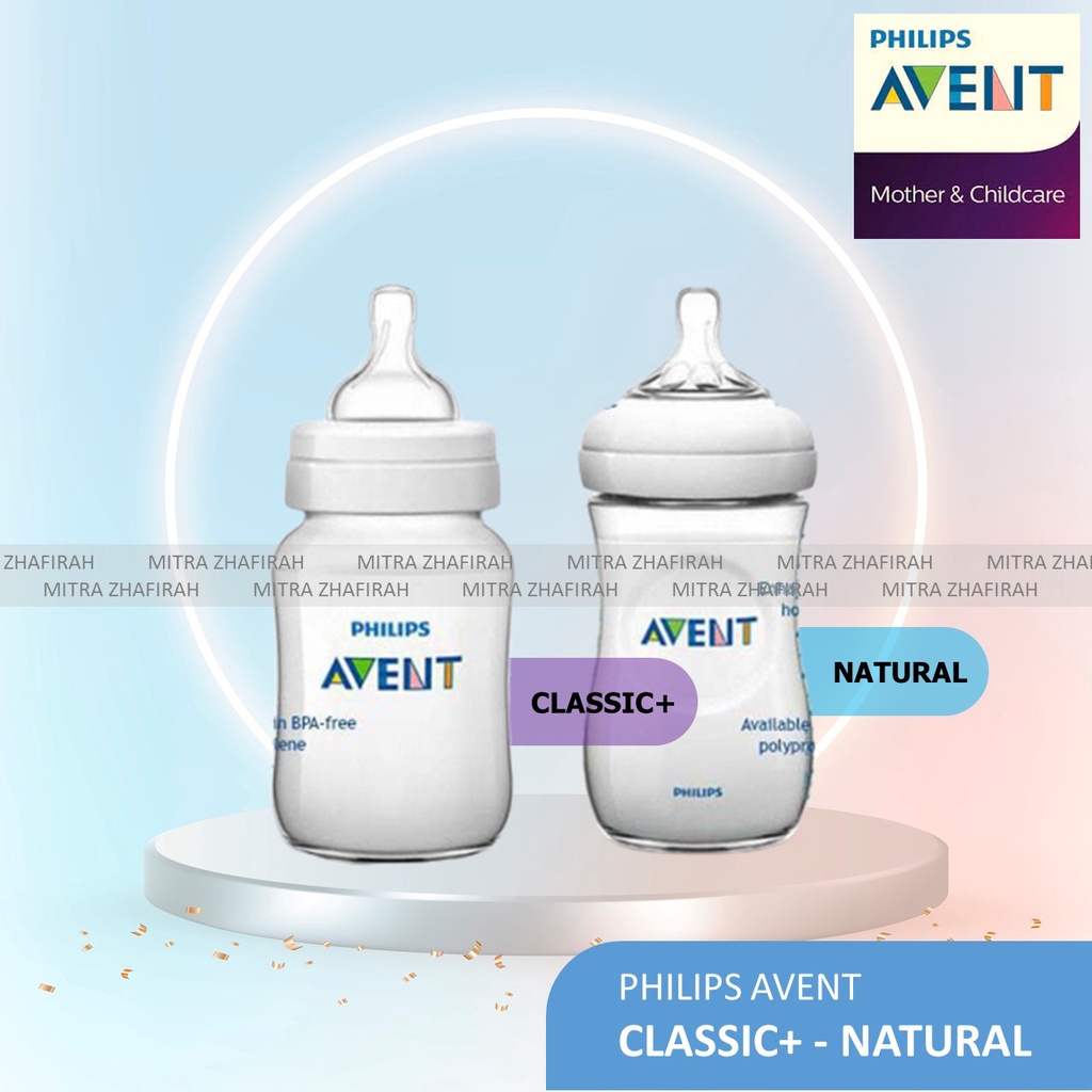 ✅MZ✅ Botol susu PHILIPS AVENT NATURAL 125ml 260ml - Botol Susu PHILIPS AVENT CLASSIC 125ml 260ml