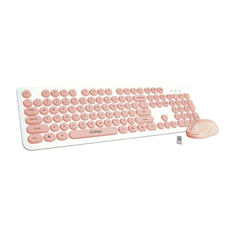 Keyboard Mouse CLIPtec Wireless Combo Young Air RZK340 1200DPI - RZK 340