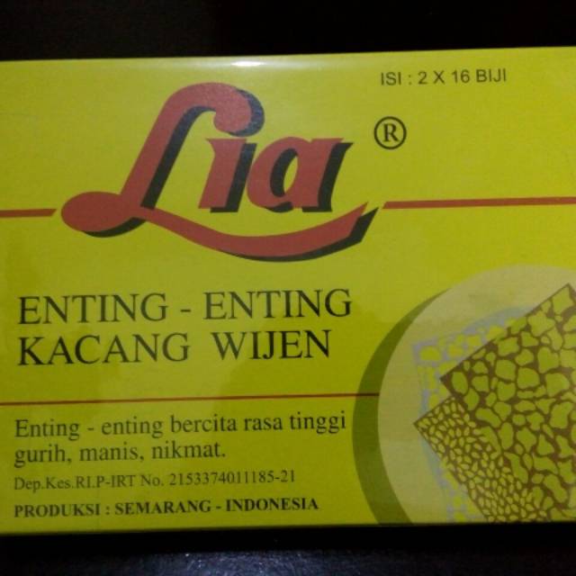 

Enting Enting kacang wijen Lia