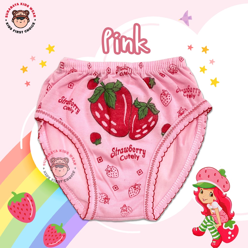 Celana Dalam Anak Perempuan Motif Strawberry