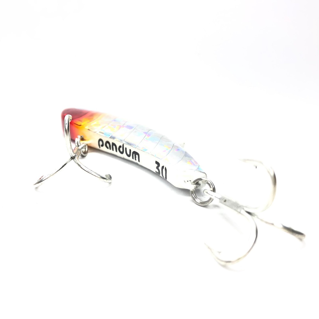 Umpan Lure Stickbait Pandum 30gr The Angler Series + 2 Treblee Hook #2 4X Strong