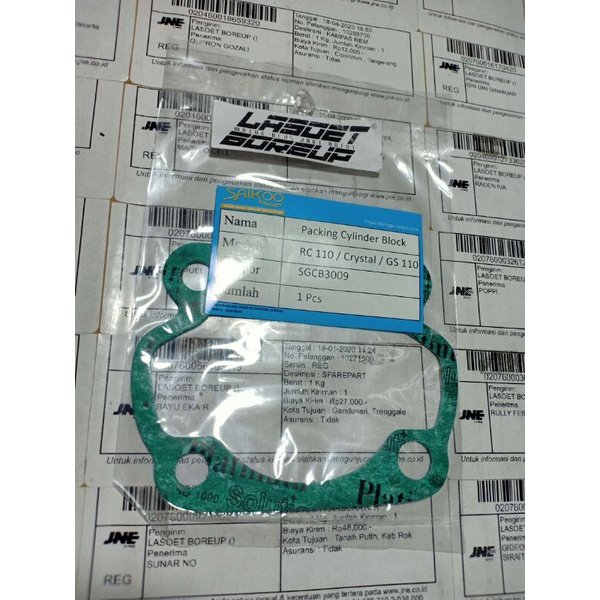 PAKING PACKING GASKET BLOK BORING CYLINDER SEHER PISTON SUZUKI RC110 TORNADO GS CRYSTAL