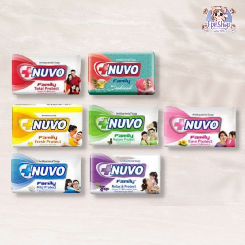 BPOM SABUN NUVO BATANG 76gr / SABUN NUVO FAMILY