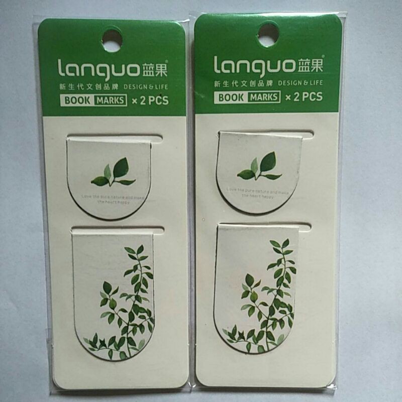 

Pembatas Buku Magnet Motif Daun