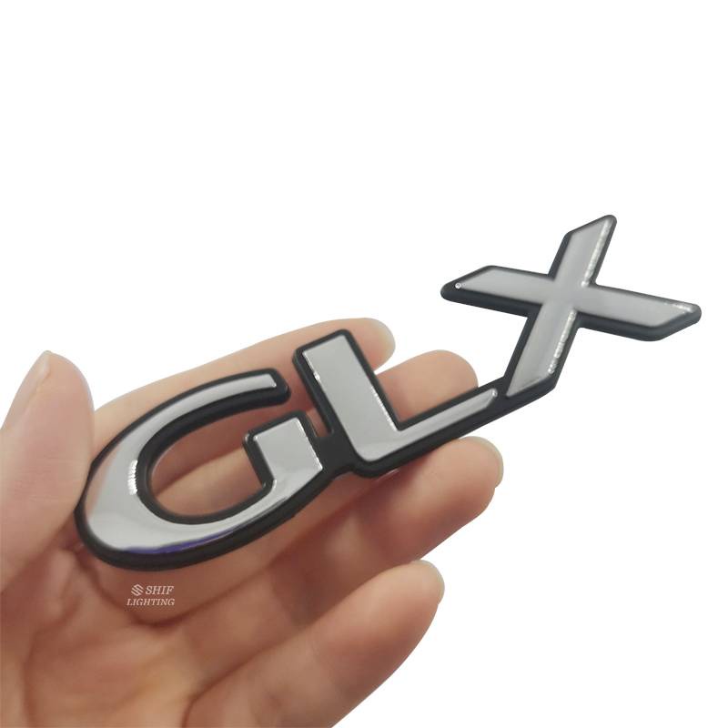 1x ABS GLX Letter Mobil Auto Rear Emblem Badge Sticker Decal Pengganti GLX