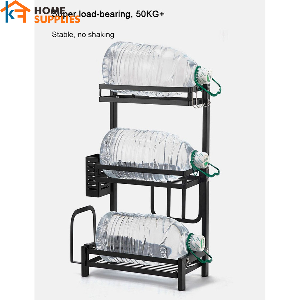 【KF】Rak Bumbu Dapur Tempat Bumbu Rak Penyimpanan Bumbu Dapur Penyelenggara Rak Susun  2/3 Tier Rak Botol Rempa