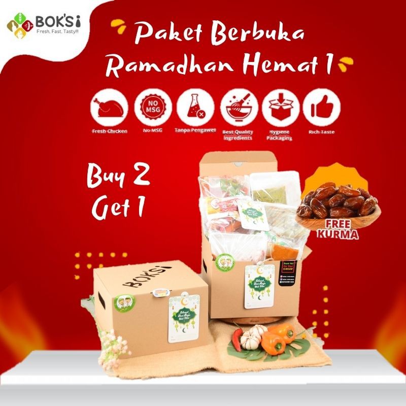 

BOKSI Paket Berbuka Ramadhan Hemat 1 (Buy 2 Get 1)