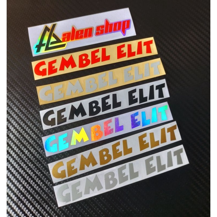 STIKER CUTTING TULISAN GEMBEL ELIT