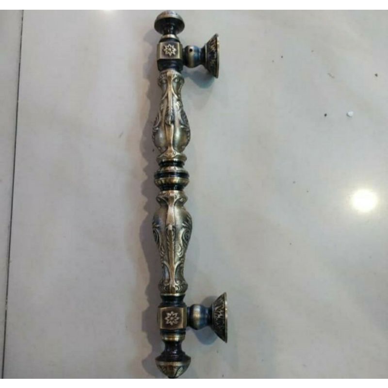 Pull Handle Antique Brasss/Pull Handle Klasik Ukir 40cm/Tarikan Pintu/Gagang Pintu