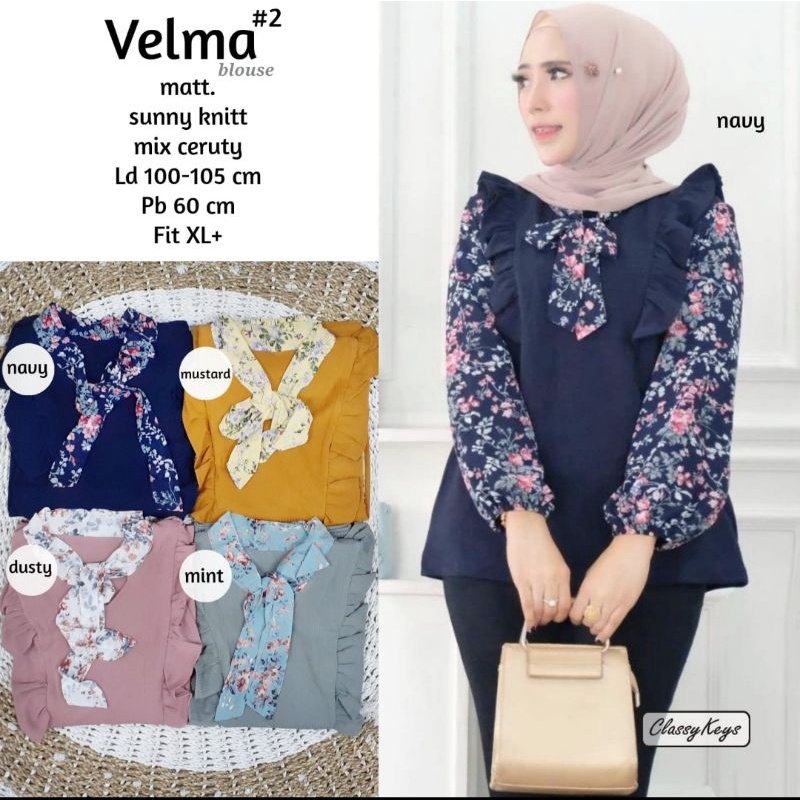 Jual VELMA#2 BLOUSE By CLASSY KEYS | Shopee Indonesia