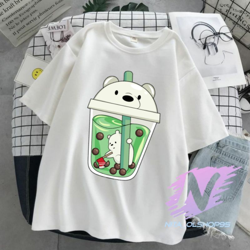 kaos anak animasi Boba we bare bears