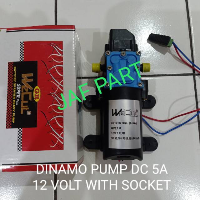 DINAMO PUMP 12VOLT 5A. 100psi SOCKET2 WITH SOCKET UNTUK ADAPTOR