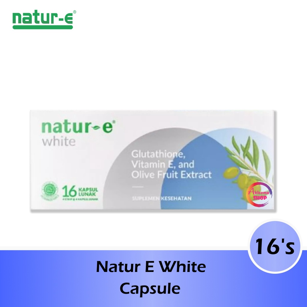 Paket Natur E White 2pcs (Capsule 16's + HBS 180ml)