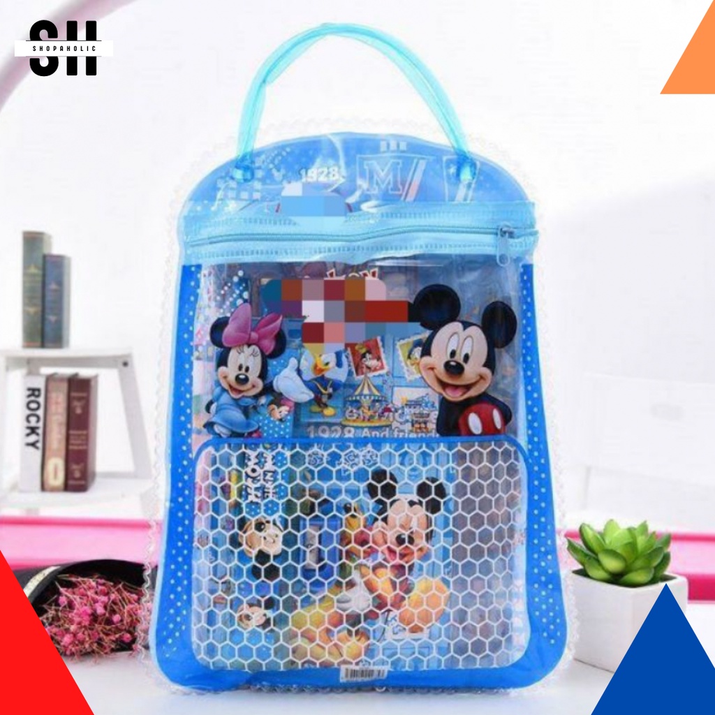 

[BARU] STATIONARY SET FREE BAG / SET ALAT TULIS ANAK SEKOLAH MOTIF KARTUN