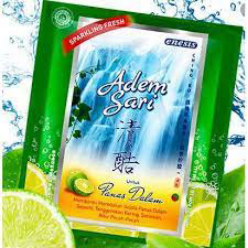 

Adem Sari Sachet 7gr / ADEM SARI SACHET SATUAN MINUMAN SEHAT UNTUK MEREDAKAN PANAS