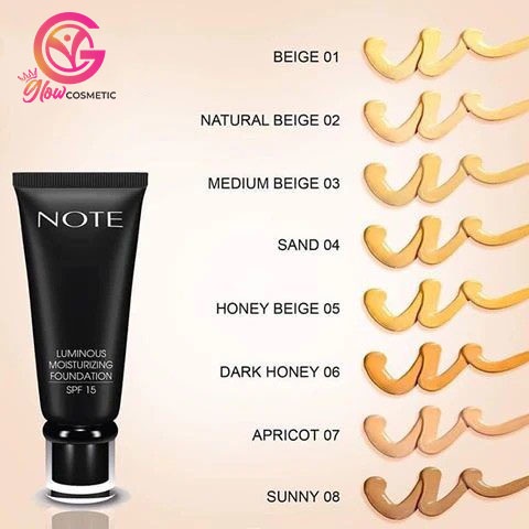 NOTE LUMINOUS MOISTURIZING FOUNDATION SPF 15 -gc