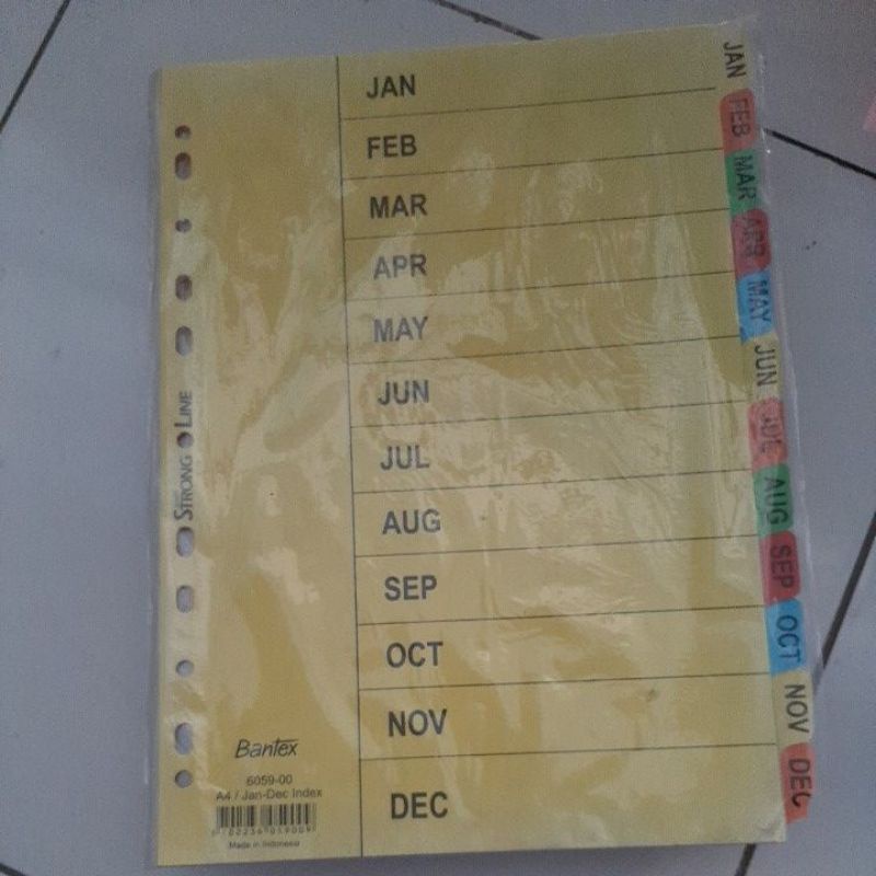 

Devider kertas A4 Bulan kertas pembatas
