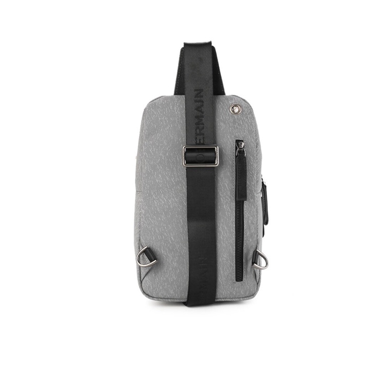 TAS SELEMPANG DADA/BADAN PRIA OBERMAIN SLING CHEST/BODY BAG ORIGINAL ABU-ABU GREY OM018