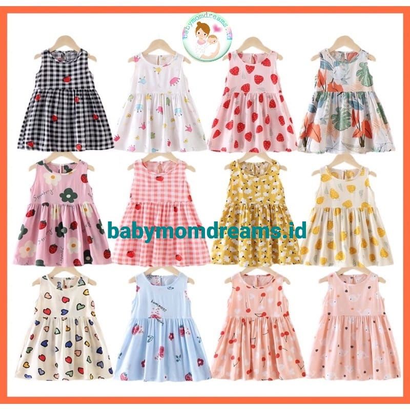 Dress Korea Anak Import / Dress Anak Perempuan Cewek / Dress Anak Pesta/Baju Pesta