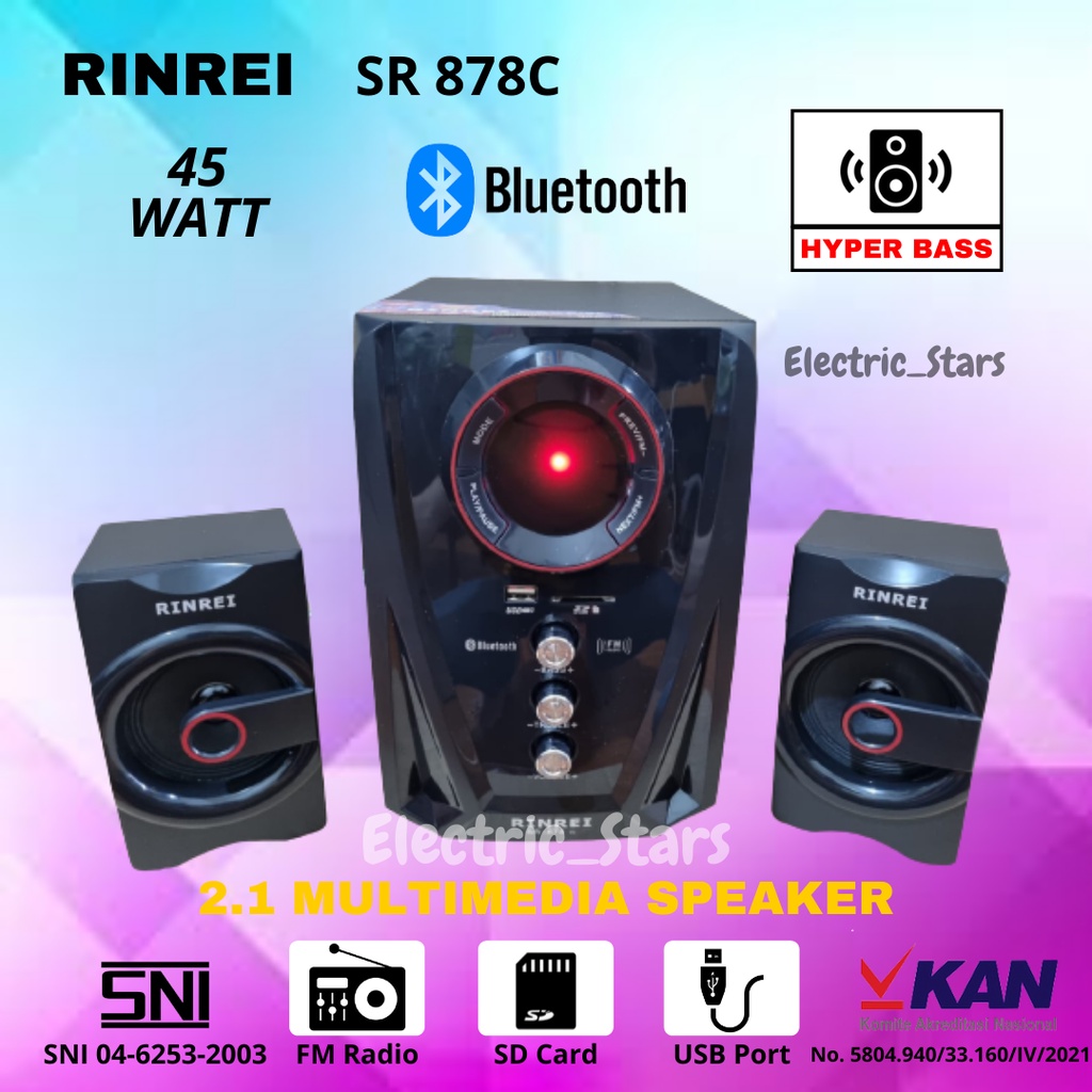 Speaker Bluetooth / Multimedia Speaker Rinrei SR878C