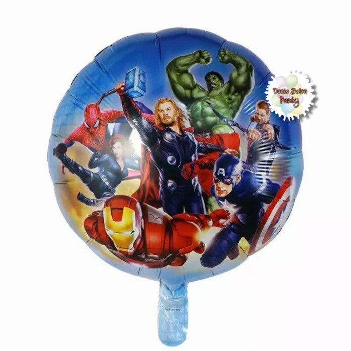 Balon Foil Avengers Bulat / Balon Avengers