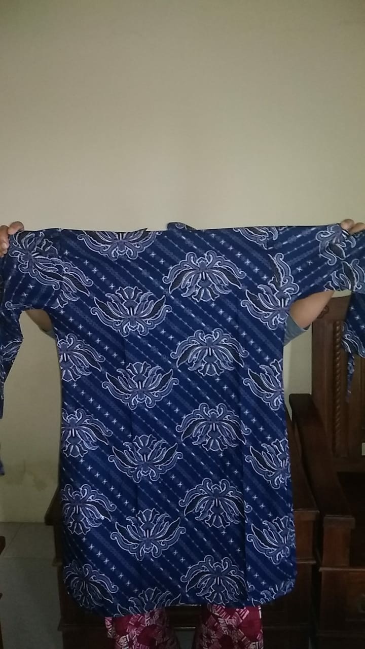 M-l-xl-xxl Batik Tunik Wanita Asj Sa Hrb026 Kenongo Pekalongan Sogan Tulis