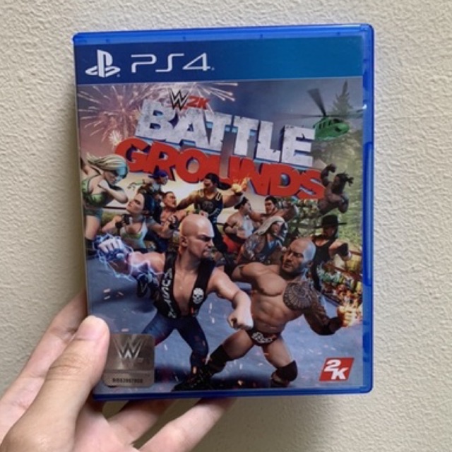 Kaset Ps4 W2K Battle Grounds Region 3 Asia W 2K Battlegrounds WWE Smack Down smackdown ps 4 ground