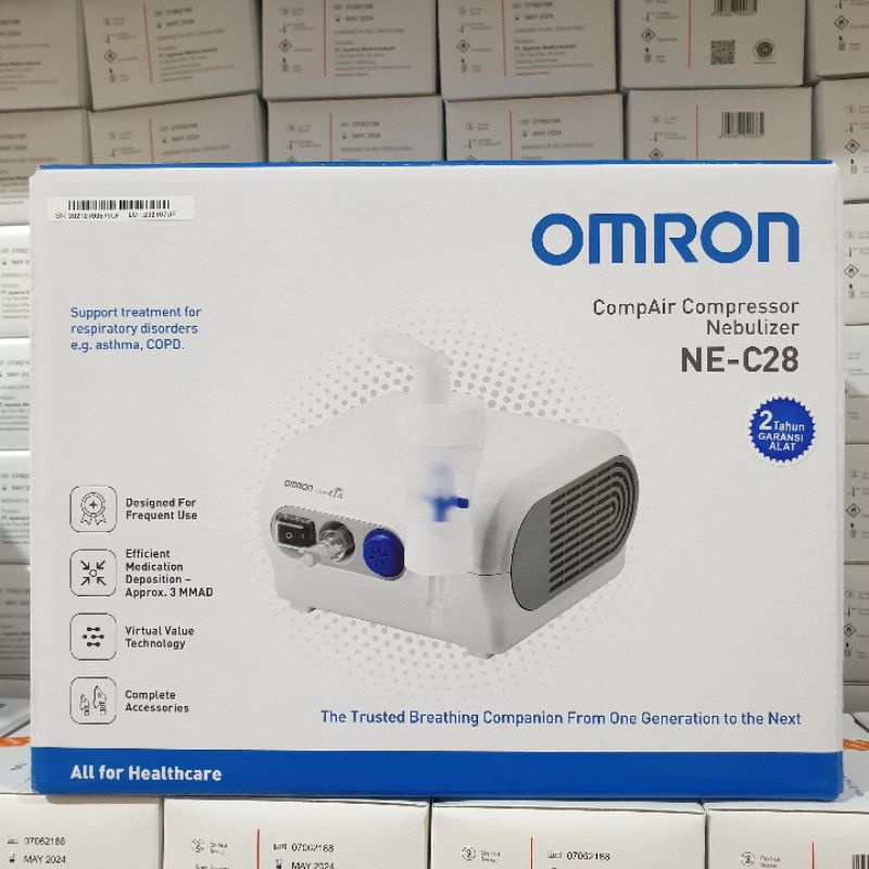 Nebulizer Omron Ne C28 Alat Uap Pernapasan Alat Uap Nebulizer Alat Bantu Asma