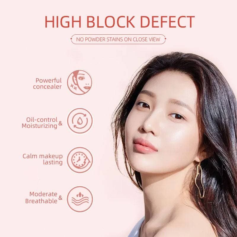 BIOAQUA BB Cushion Beauty Cream Whitening Waterproof Bedak Cushion 20g Makeup tahan hingga 12 jam Menutupi Pori-poriwajah perawatan &amp; kecantikan