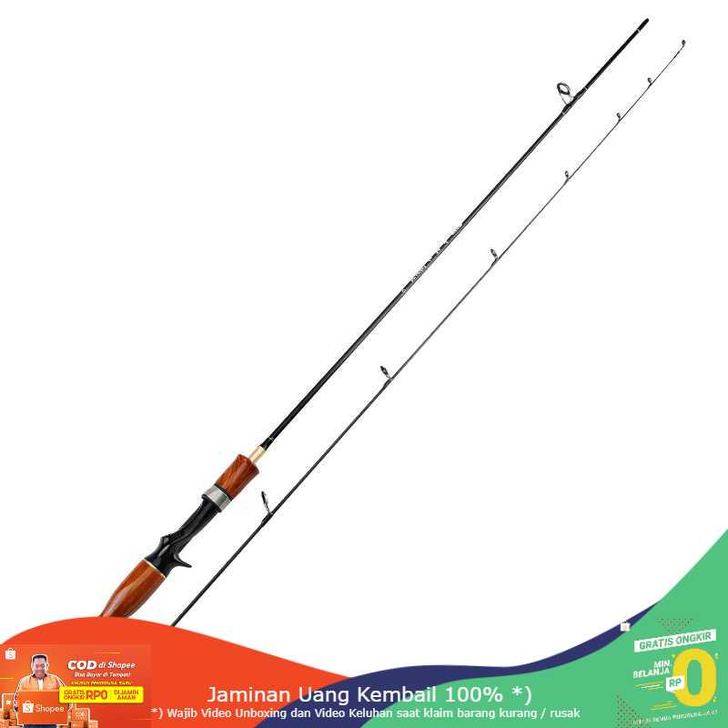 (BISA COD) RVOSTR OBEI Joran Pancing Carbon Fiber Gun Handle 2 Segments 1.68M - KB300