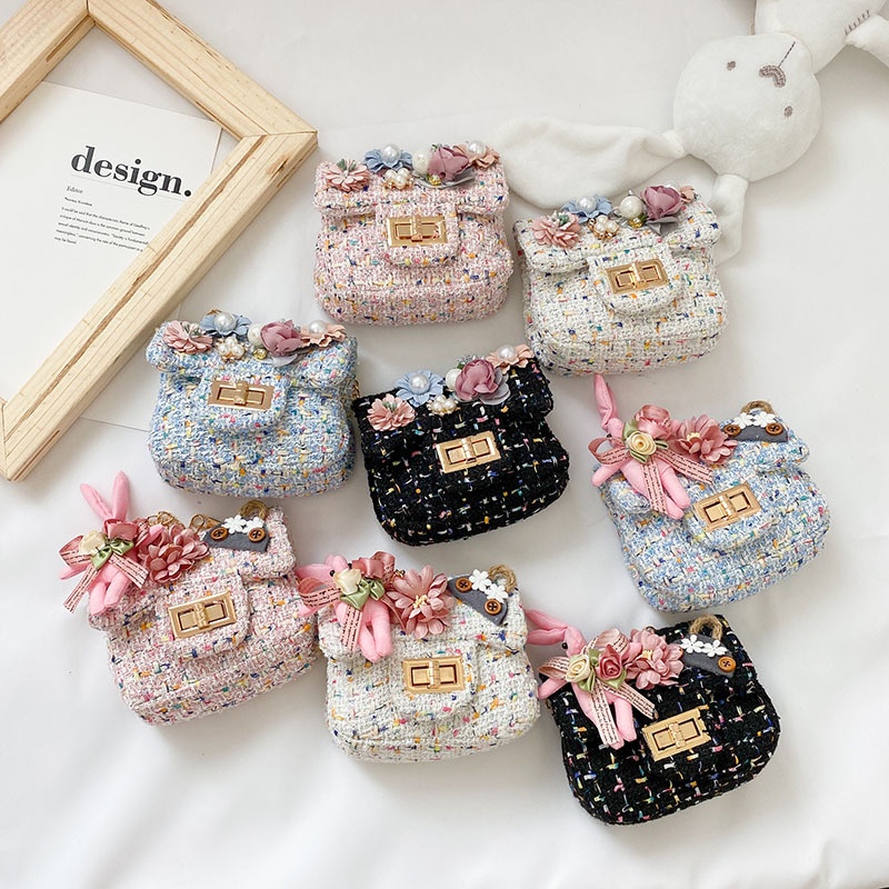 Puffyco Tas Anak Perempuan Selempang Mini Chain Korea Fashion Tas Pesta Anak