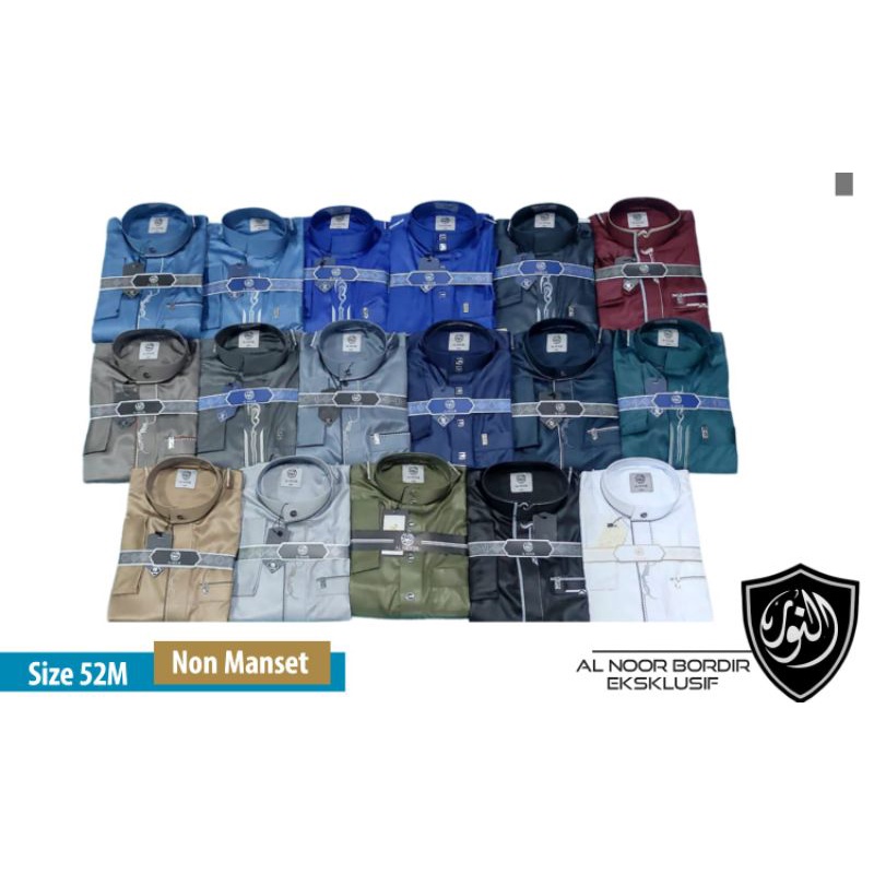 Jubah Al Noor Bordir Eksclusif Non Manset Dewasa