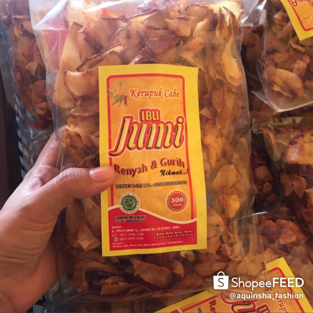 

kerupuk cabe ibu JUMI 300grm