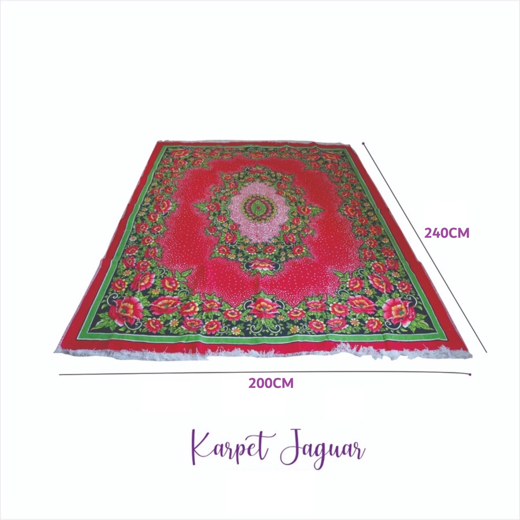 KARPET HAMBAL JAGUAR UKURAN 200X240 CM - KARPET LANTAI PERMADANI RUMBAI TERMURAH