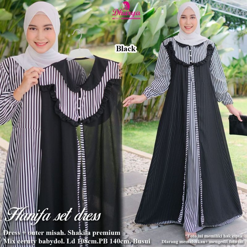 gamis garis garis