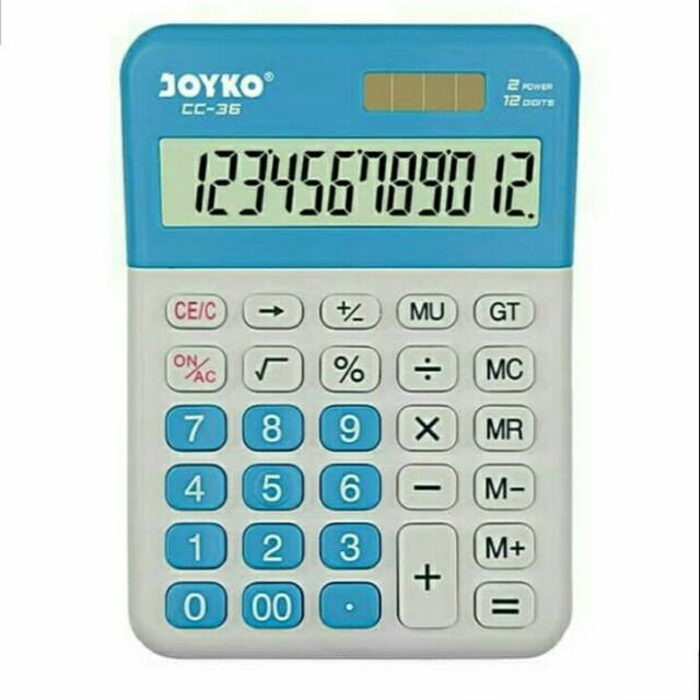 

Alat hitung kalkulator digital biru sekolah dagang sedang besar scientific rumus merek merk joyko warna warni hitam 8 12 digit seri cc 36 28 0711hc ct8899 murah ptk