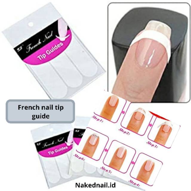 Sticker French nail stiker kuku  french sticker tip guide french nail sticker nailart nail art