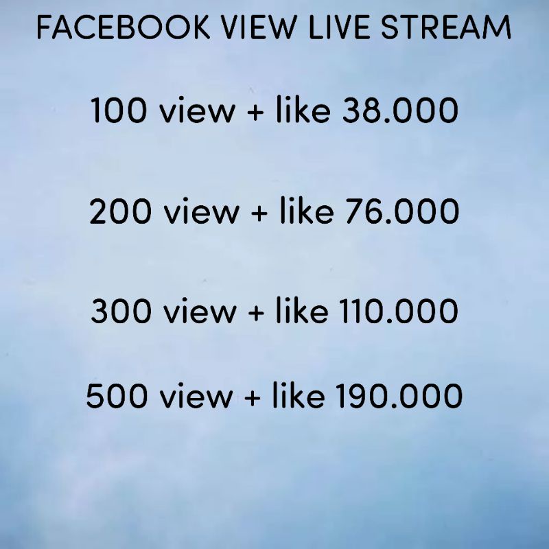 FACEBOOK VIEW LIVE STREAM