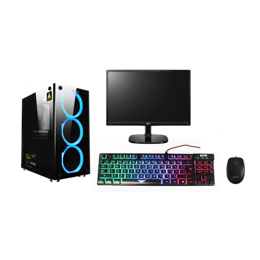 PAKET KOMPUTER EDITING Amd Ryzen 5 3500x 4.1GHz / LED LG / PSU THERMALTAKE RGB 550w /VGA GT710 2GB