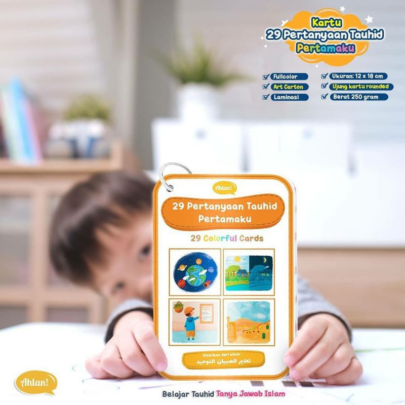 Kartu Flashcard Pertanyaan tauhid Pertamaku Mainan Anak