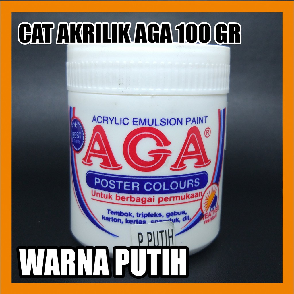 

Cat Akrilik Aga Warna Putih 100g