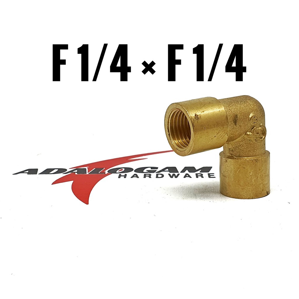 Elbow Drat Dalam F 1/4 Full Brass