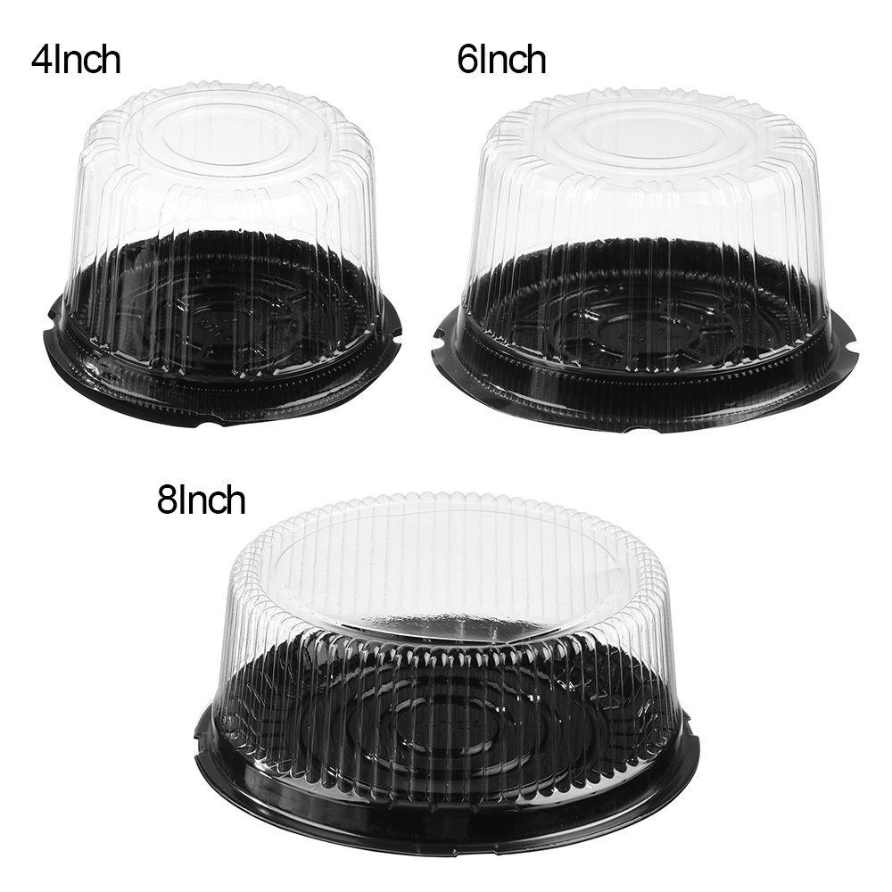 Solighter 10Pcs Kotak Kemasan Kue Transparan Food Tray Geschenk Lusinan Gift Box Bakken Levert