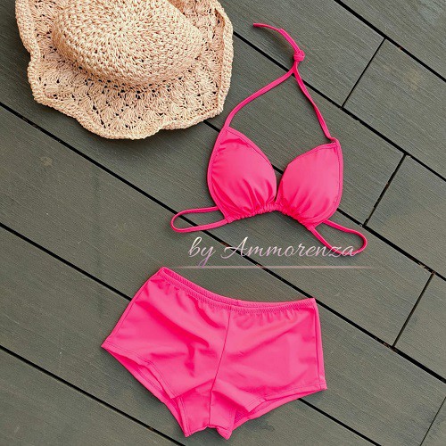 Bikini Swimsuit Baju Renang Wanita by Ammorenza - Hot Pink