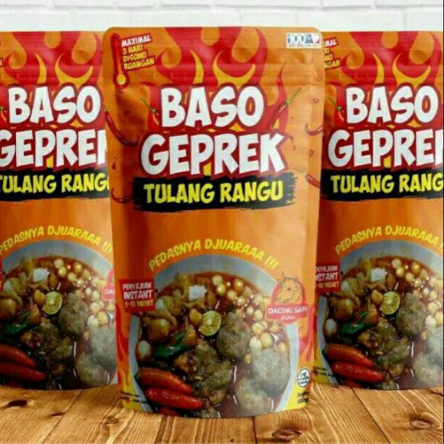 

Baso geprek tulang rangu