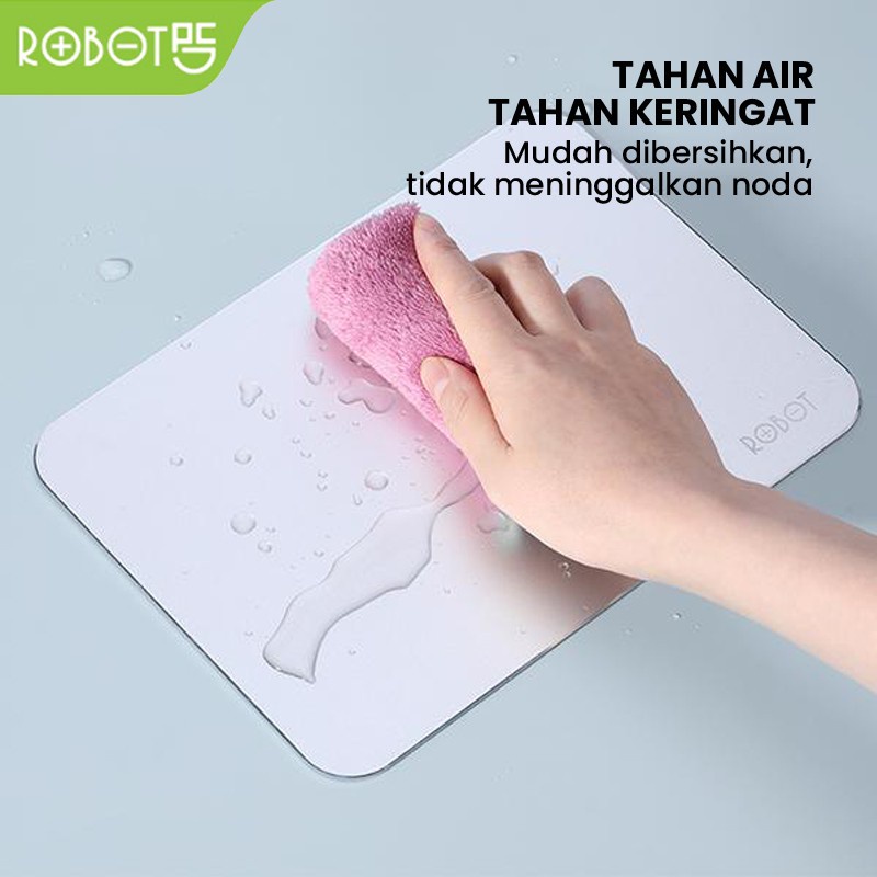 Mousepad Anti Slip ROBOT RP03 Gaming Silver Alumunium Aviation Mouse Pad - Garansi Resmi 1 Tahun