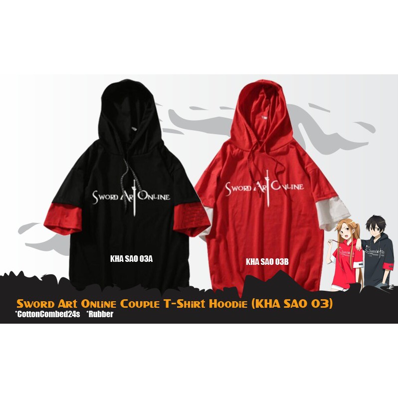 Kaos Hoodie Anime Sword Art Online Couple - KHA SAO 03