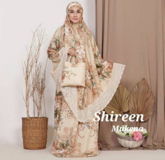 Mukena Katun Shabby Chick Dewasa Tas Cantik Renda Rajut