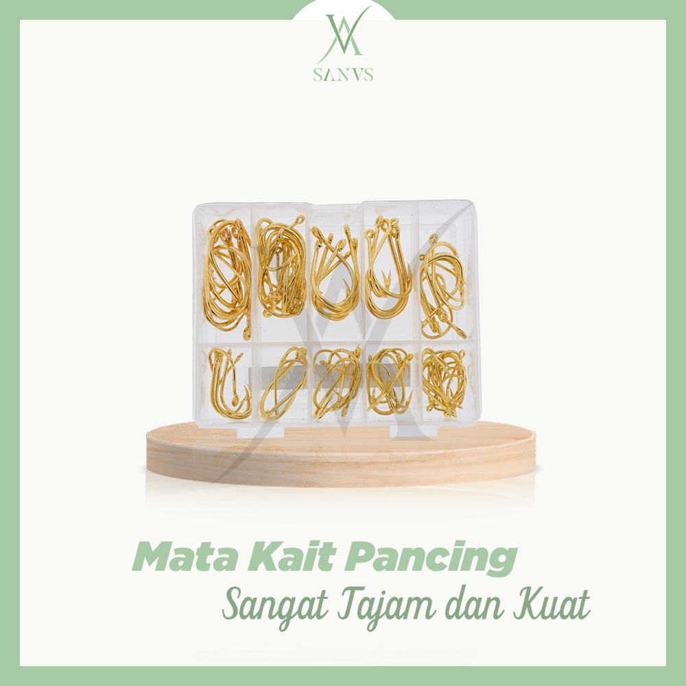 Joran Pancing Pulpen Free Reel Kecil Pancingan Pulpen Mini Fishing Rod Pen Portable Import Original Bergaransi - SANUS.ID-5 SET MATA KAIL SAJA